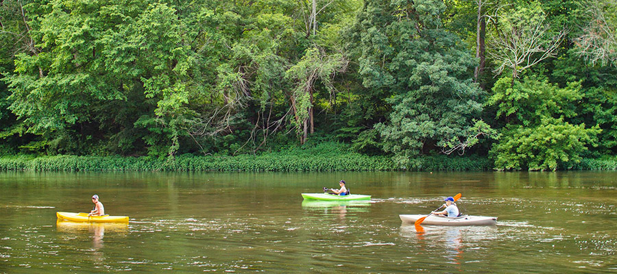 Kayaking at Little Mexico Campground